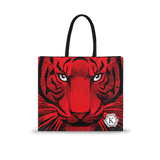JUTE BAG "KONRAD LIFESTYLE IS AN ART" RED