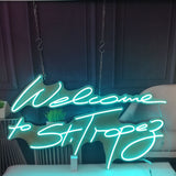 KONRAD LIFESTYLE NEON SIGN - WELCOME TO ST. TROPEZ