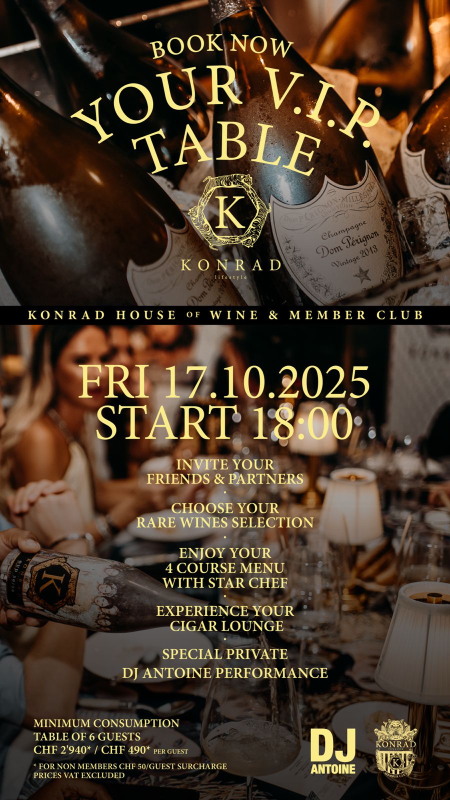 KONRAD PRIVATE EXPERIENCE "Book Your V.I.P. Table" – FRI 17.10.2025