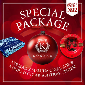 SPEZIALPAKET - KONRAD X MELUHA 7er ZIGARRENBOX + KONRAD ASCHENBECHER