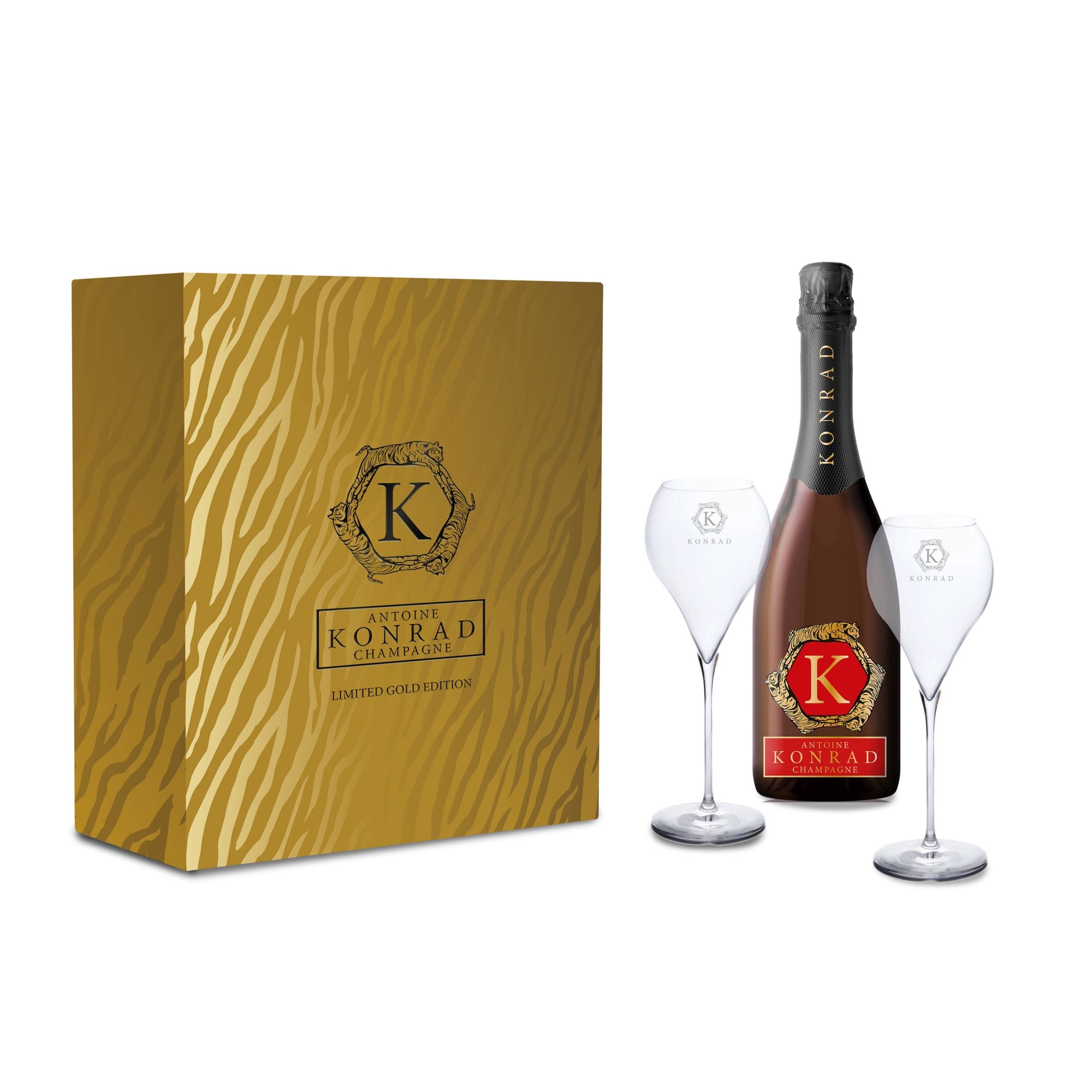 Konrad Champagne Brut Premier Cru - Limited "Gold Edition" Christmas Geschenkbox
