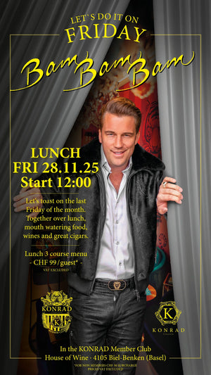 KONRAD LUNCH EXPERIENCE "Let's Do It On Friday – BAM BAM BAM" – FRI 28.11.2025