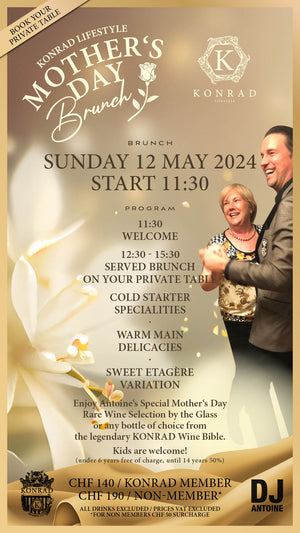 KONRAD PRIVATE EXPERIENCE "Mother's Day Brunch" – SUN 12.05.2024