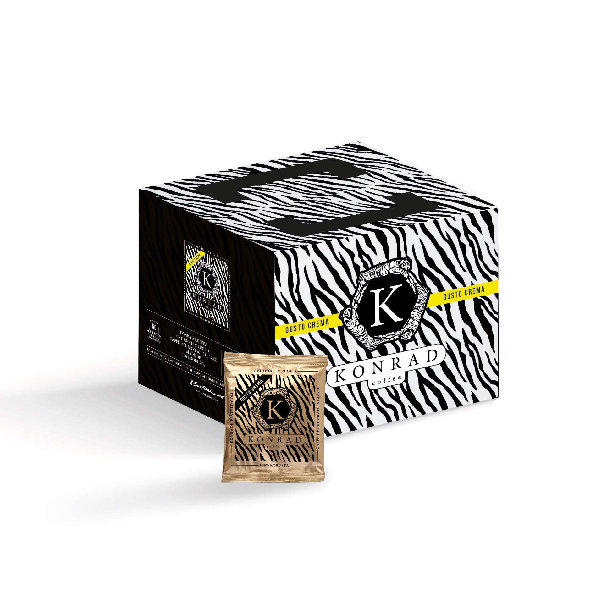 KONRAD COFFEE "GUSTO CREMA" (BOX OF 50)