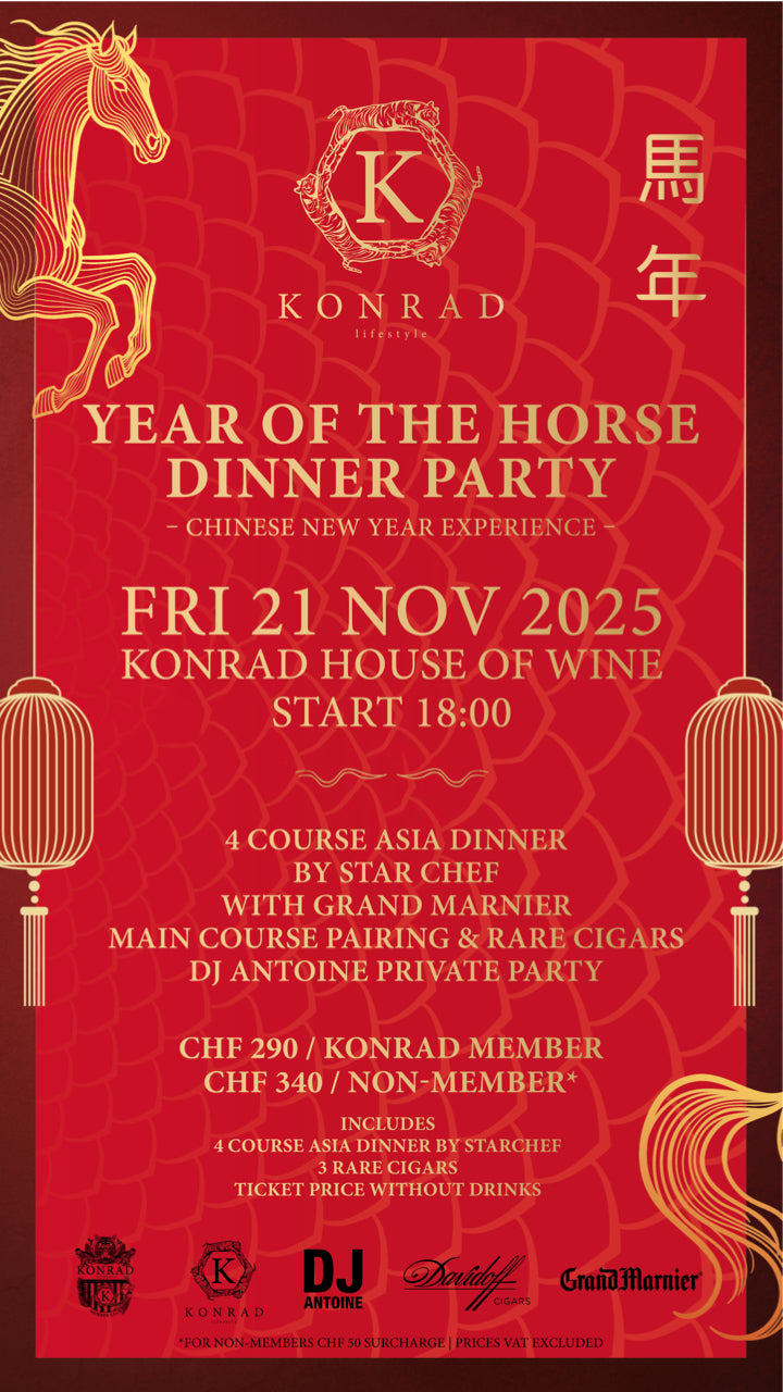 KONRAD CHINESE NEW YEAR EXPERIENCE "Year of the Horse" Dinner Party - FRI 21.11.2025