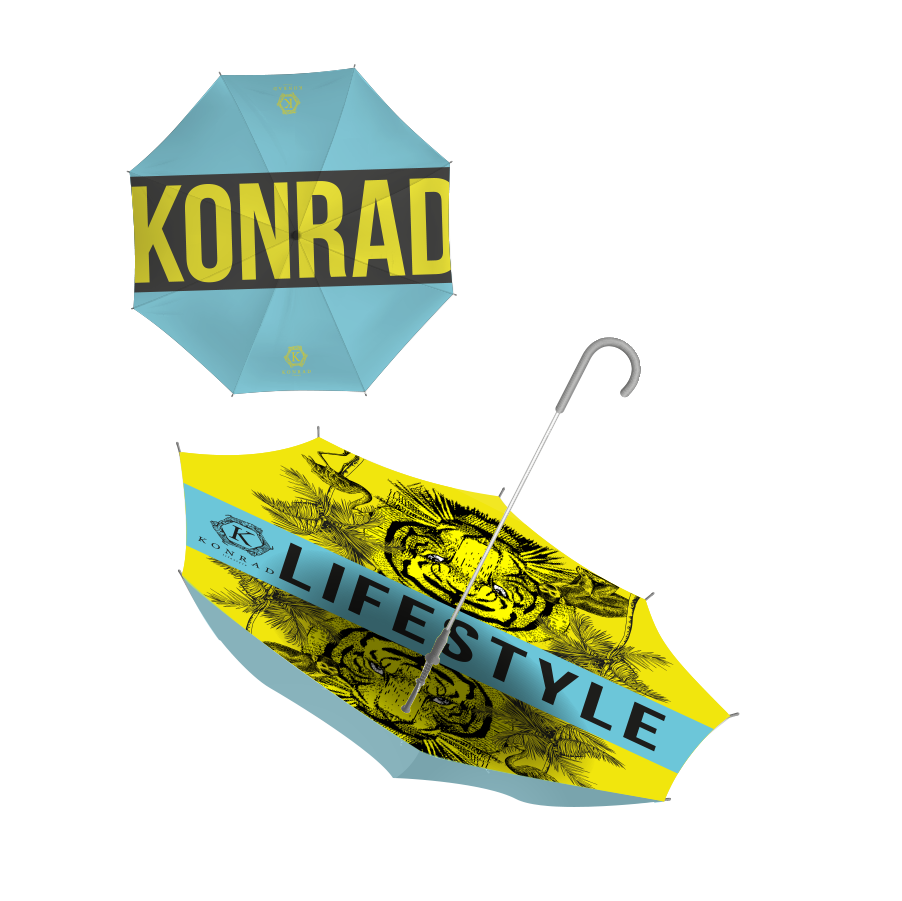 UMBRELLA "KONRAD LIFESTYLE IS AN ART" EDITION - BLUE & YELLOW