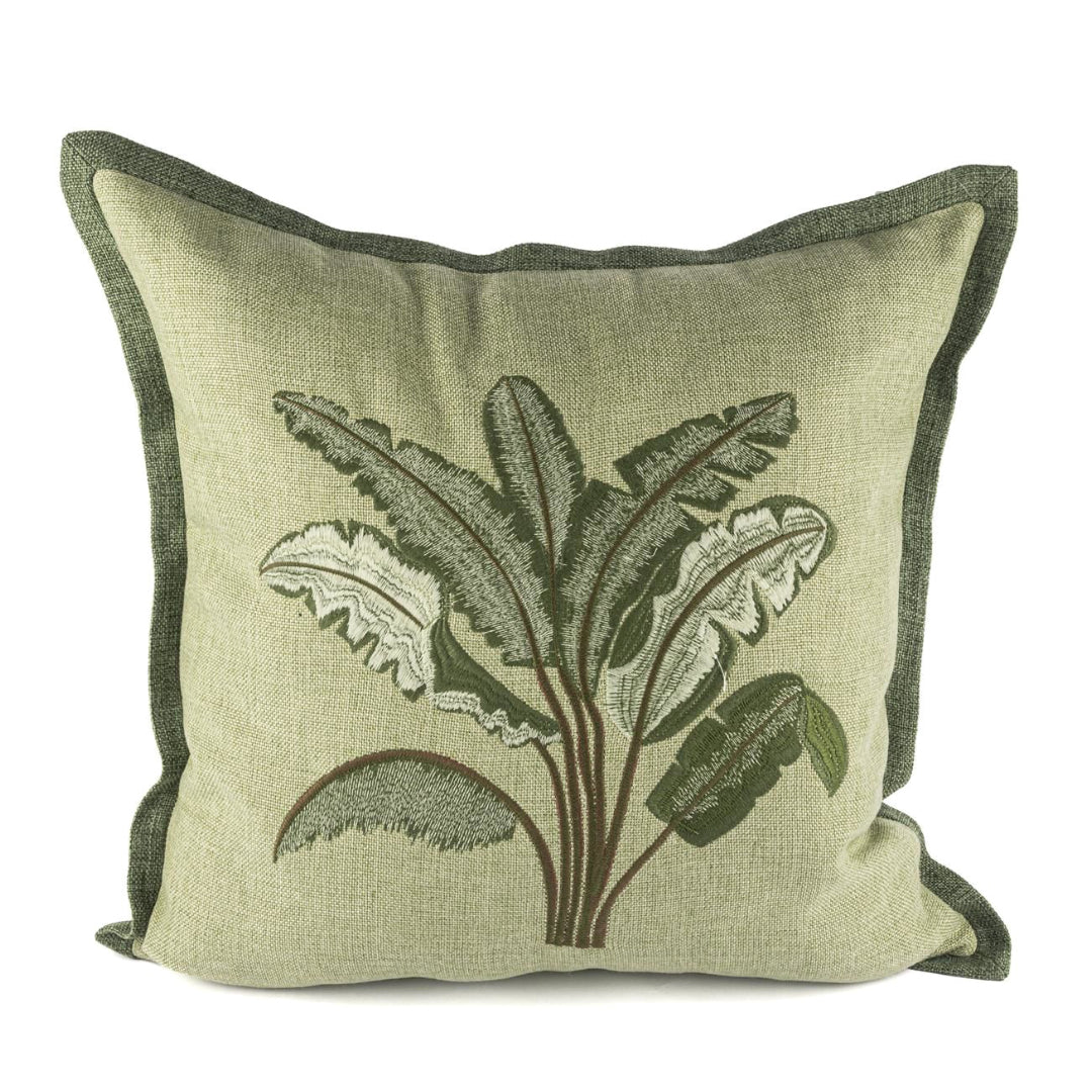 KONRAD INTERIOR SELECTION - Cushion "Banana Leafs" Sage Green