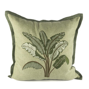 KONRAD INTERIOR SELECTION - Cushion "Banana Leafs" Sage Green