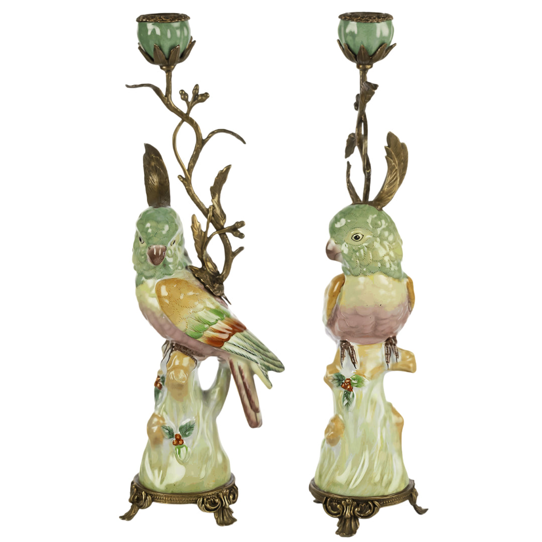KONRAD INTERIOR SELECTION - Candle Holder "Pappagallino" (Set of 2)
