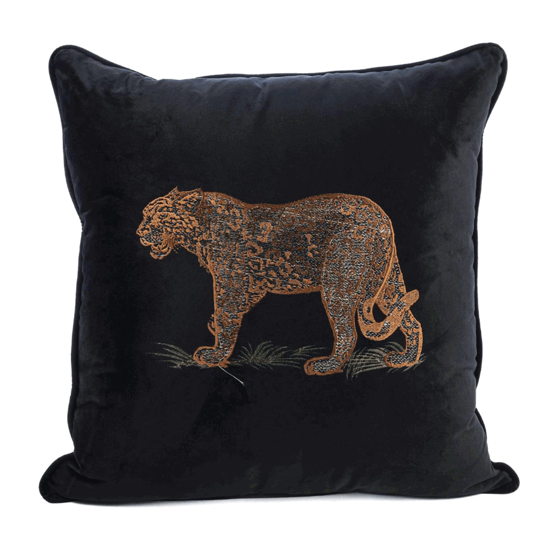 KONRAD INTERIOR SELECTION - Cushion "Leopard" Black
