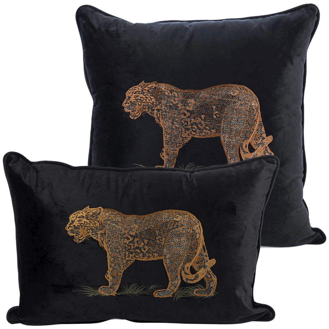 KONRAD INTERIOR SELECTION - Cushion "Leopard" Black