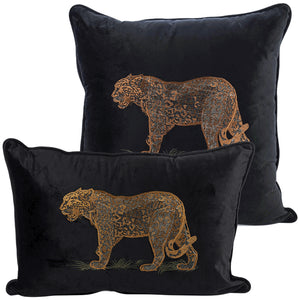 KONRAD INTERIOR SELECTION - Cushion "Leopard" Black