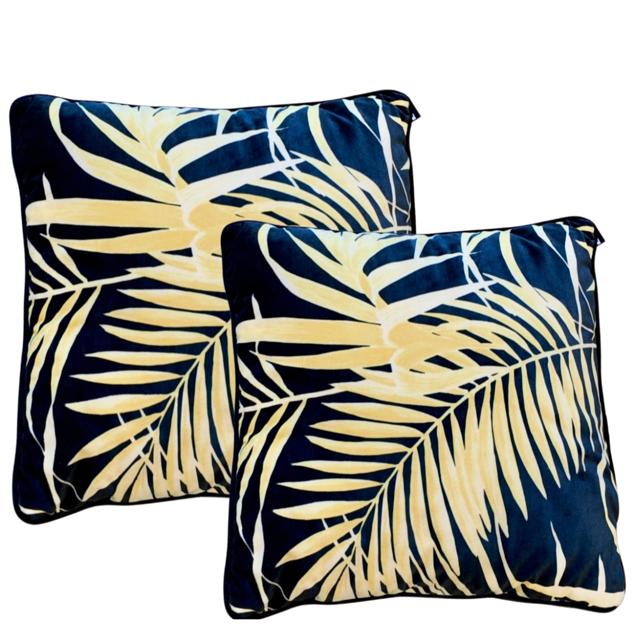 KONRAD INTERIOR SELECTION - Cushion "Palm Leafs" (Set of 2)