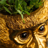 KONRAD INTERIOR SELECTION - Planter "Monkey" Gold