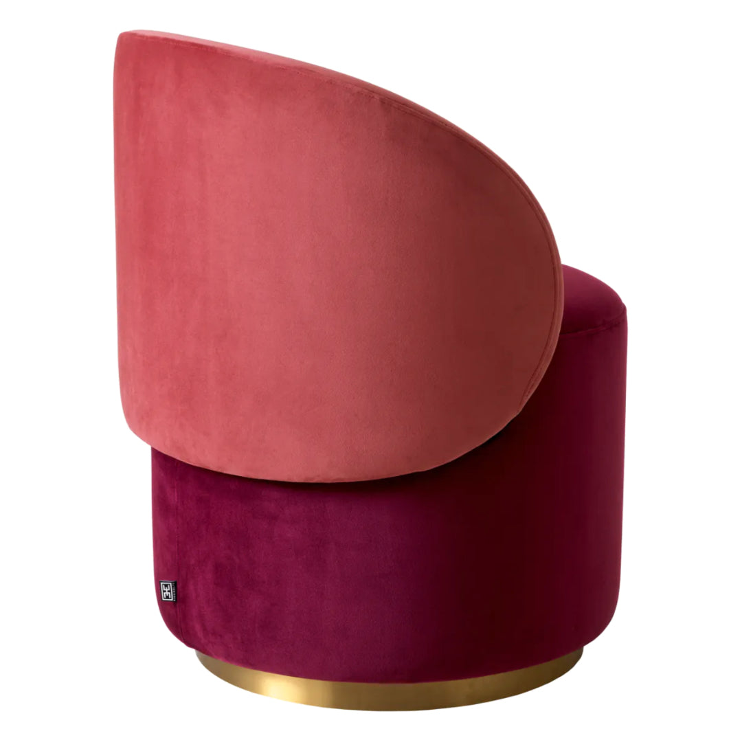 KONRAD INTERIOR SELECTION - Dining Chair "Greer" Bordeaux Red
