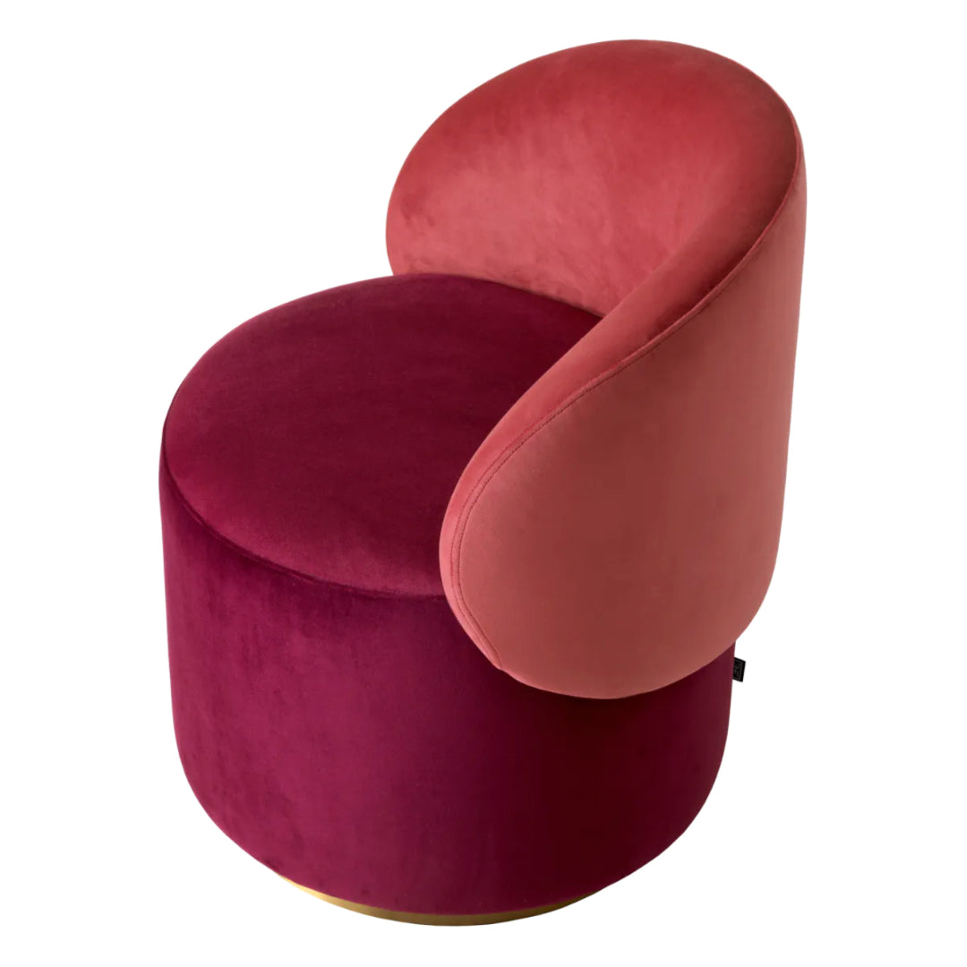 KONRAD INTERIOR SELECTION - Dining Chair "Greer" Bordeaux Red