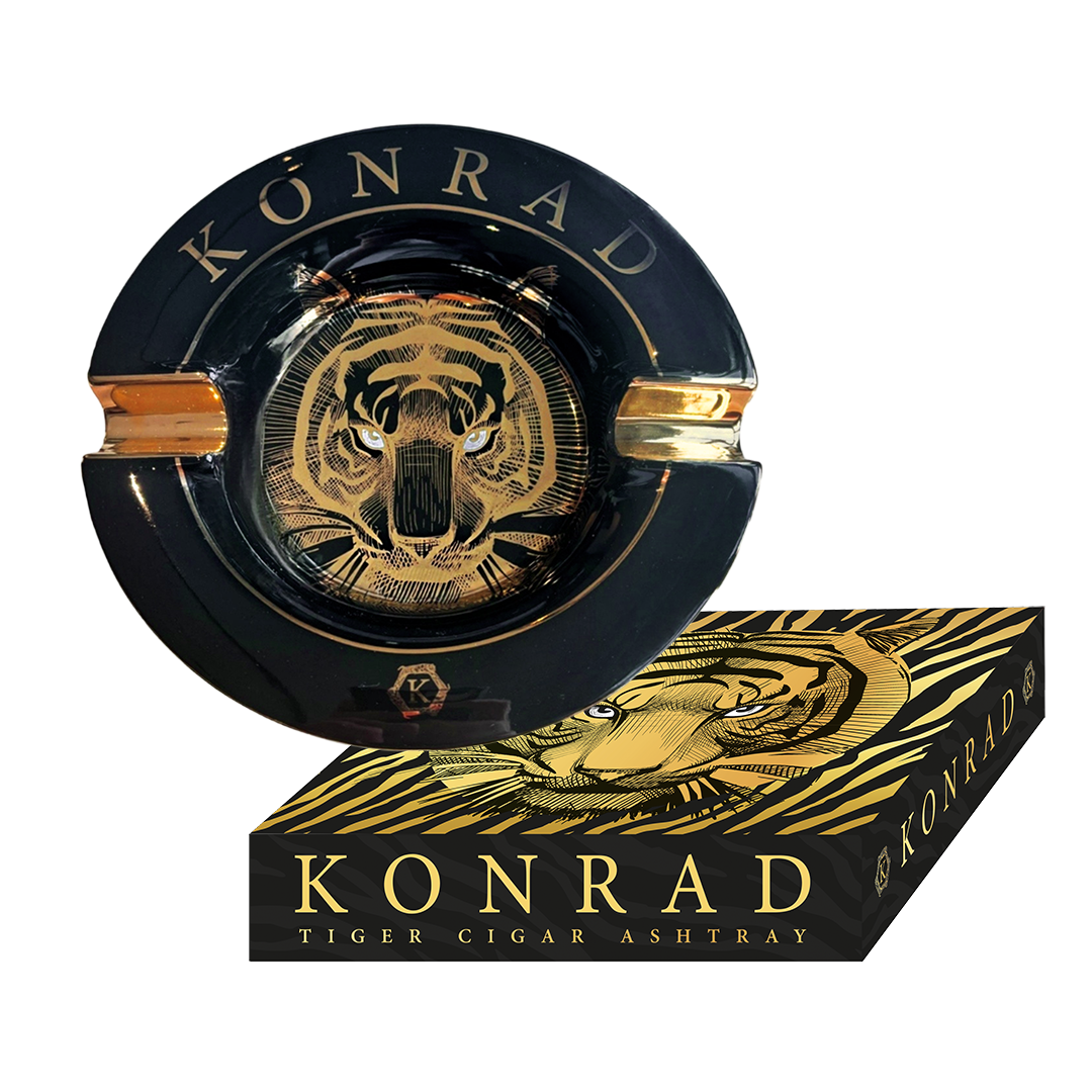 KONRAD Ashtray "Tiger" Limited Edition (Black)