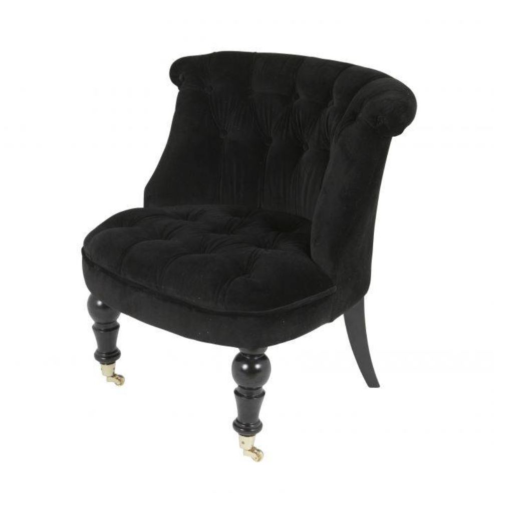 KONRAD INTERIOR SELECTION - Chair "Camden" Black Velvet