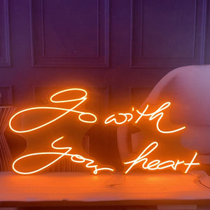 KONRAD LIFESTYLE NEON SIGN - GO WITH YOUR HEART