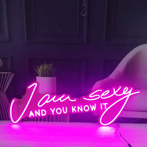 KONRAD LIFESTYLE NEON SIGN - I AM SEXY AND YOU KNOW IT