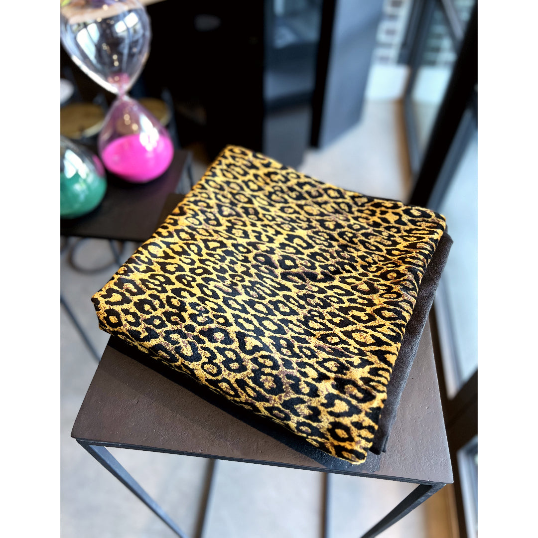 KONRAD INTERIOR SELECTION - Blanket "Leopard" Gold