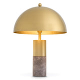 Eichholtz Tischlampe Flair in gold grau Marmor & Messing