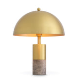 Eichholtz Tischlampe Flair gold / grau Marmor & Messing