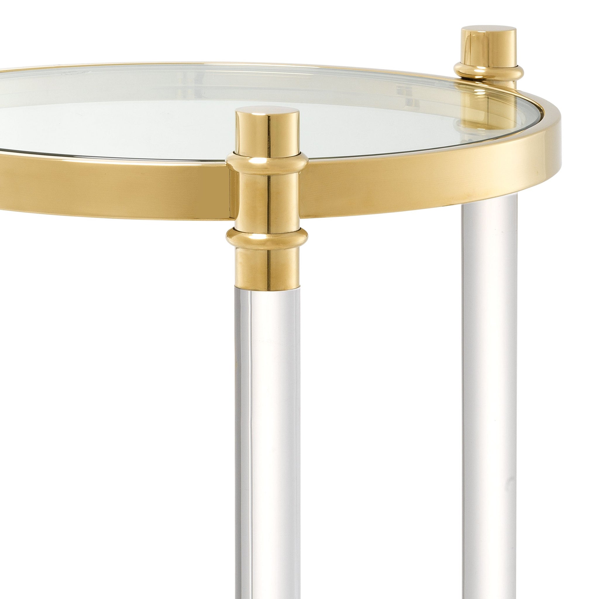 KONRAD INTERIOR SELECTION - Side Table & Column "Trento" Gold