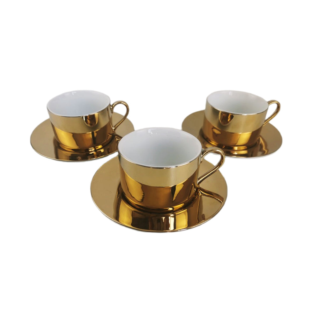 KONRAD ACCESSORIES SELECTION - TEA CUPS "GOLD" (SET OF 6)