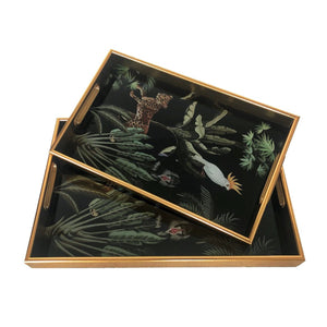 KONRAD INTERIOR SELECTION - Tray "Jungle" (Set of 2)